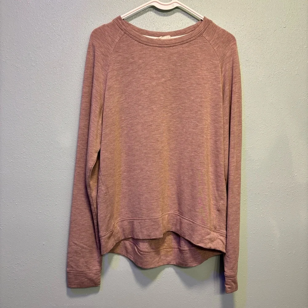 Altar’d State Mauve Long Sleeve High Low Sweatshirt Size S - Picture 1 of 7